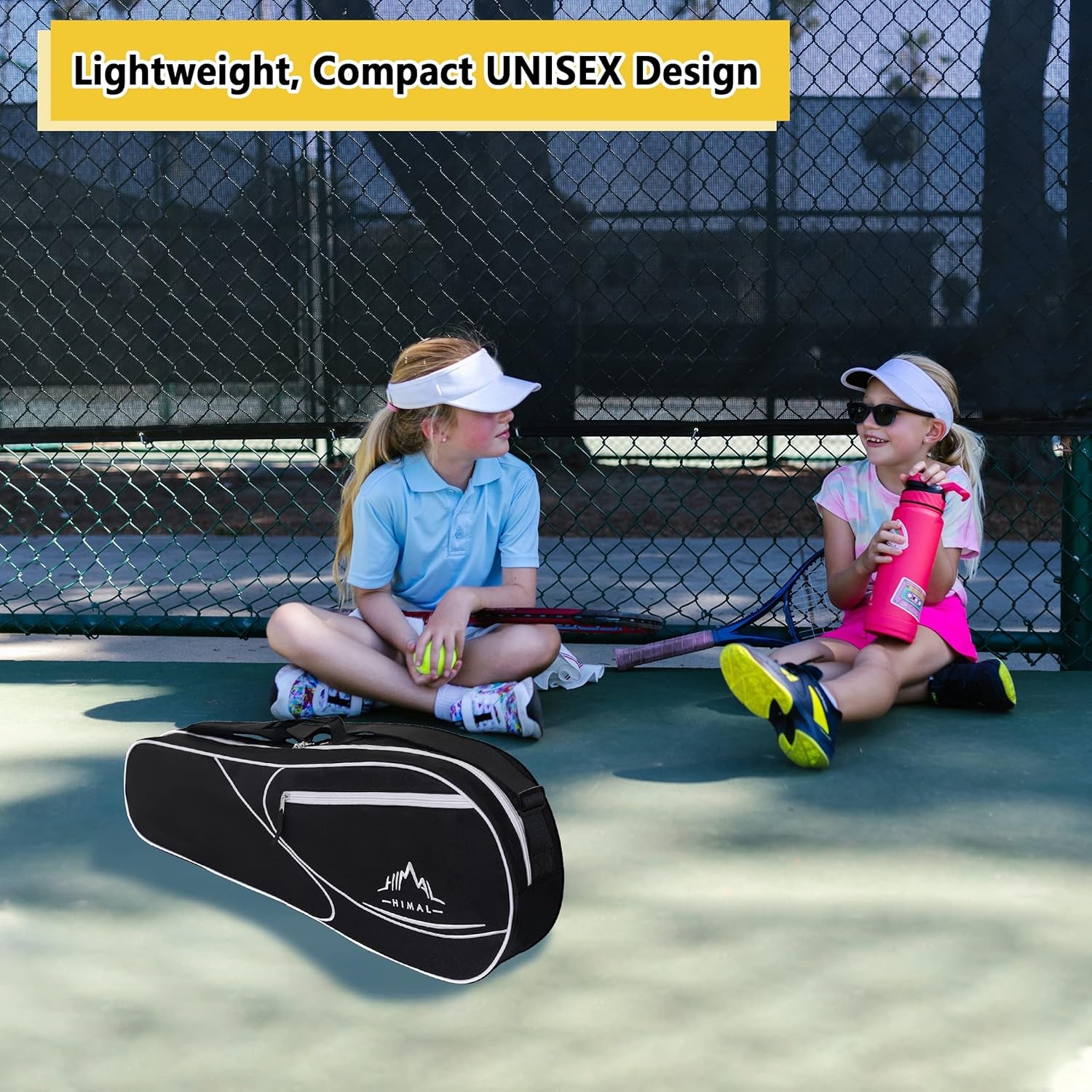 Himal 3 Racquet Tennis Bag with Protective Pad, Tennis Racket Bag for Men Women, Sports Enthusiasts of All Ages