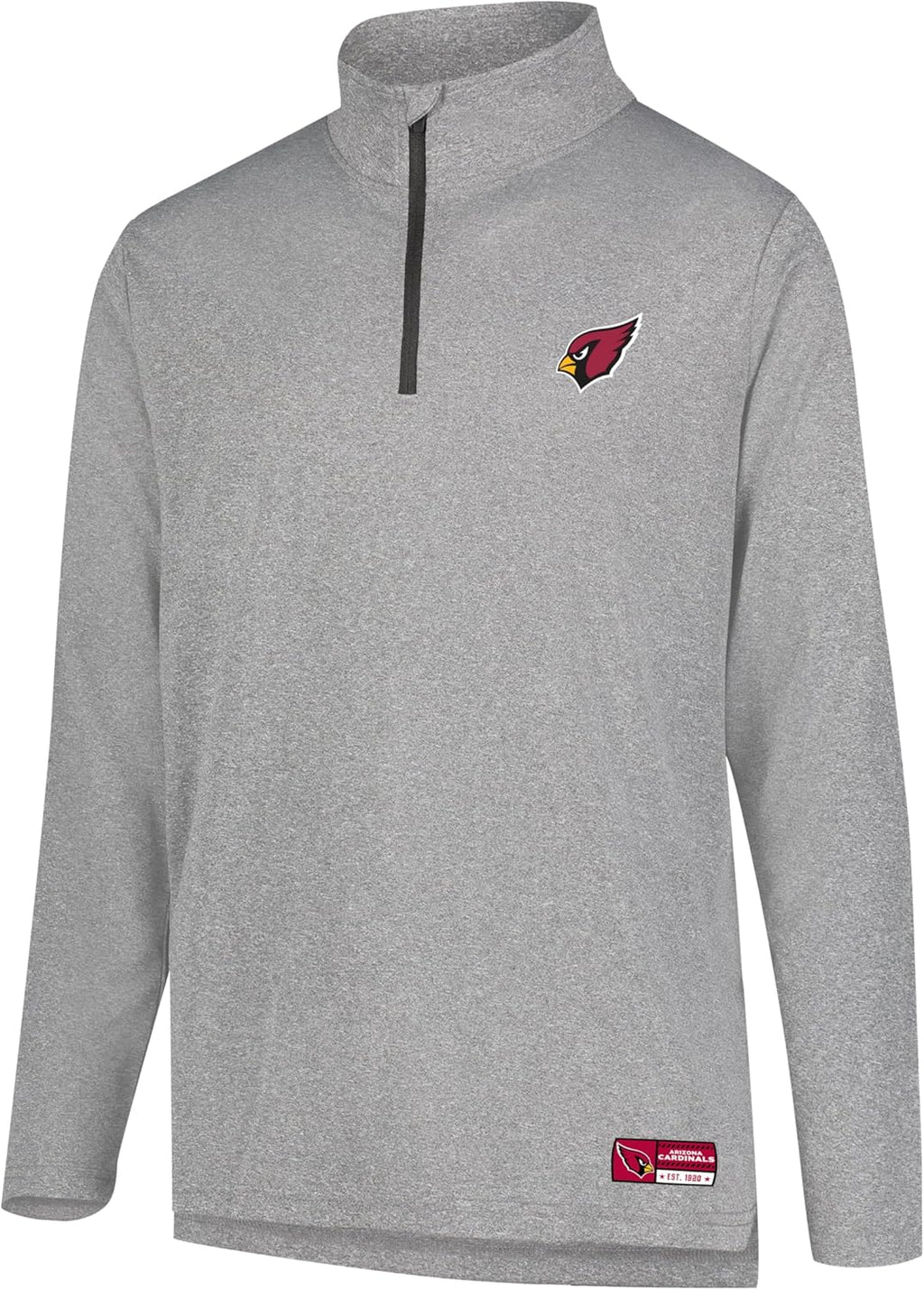 Men'S NFL Official Super Soft Quarter Zip Long Sleeve T-Shirt